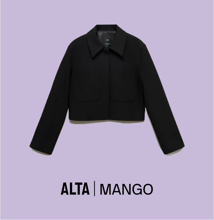 Cropped Jacket with Pockets