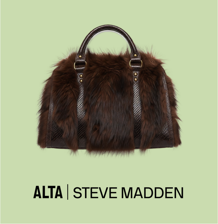 Riggs Faux Fur Satchel Bag