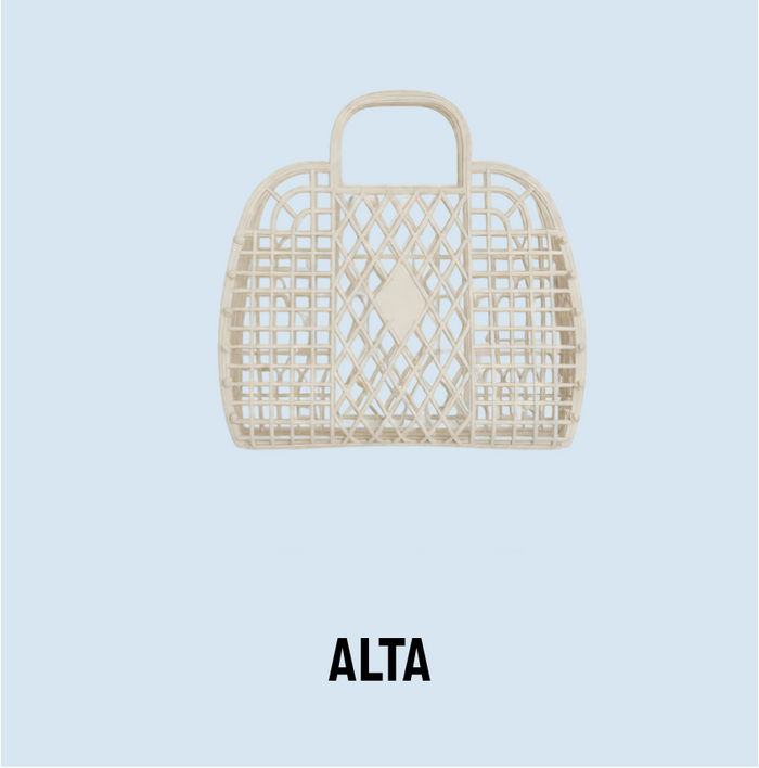 Retro basket bag