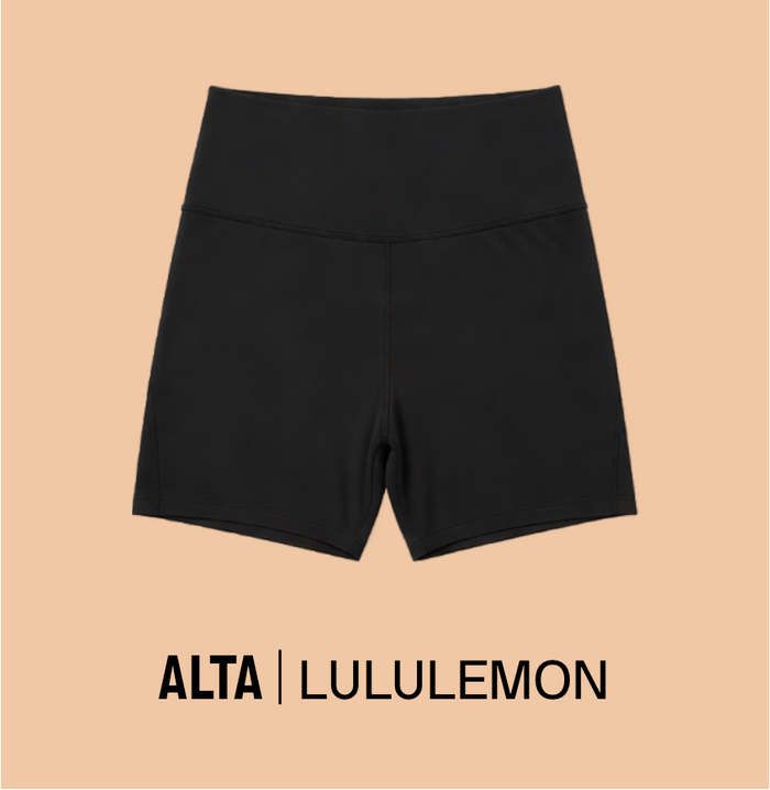 High rise black shorts