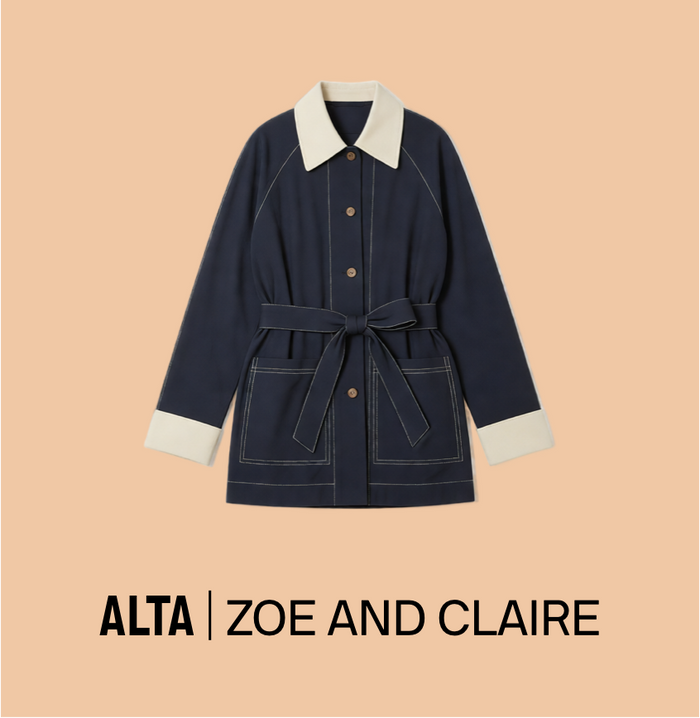 Tie Waist Trench Coat