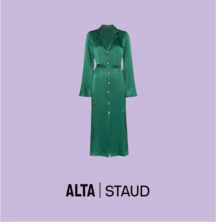 Green Sandy Robe Dress